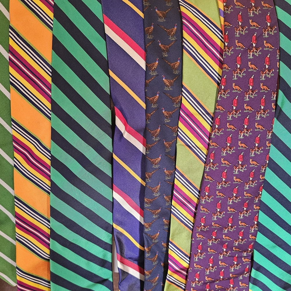 Ralph Lauren Vibrant Striped and Patterned Ties